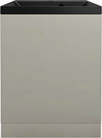 Style Line Тумба с кварцевой раковиной антрацит Моно 50 серая галька